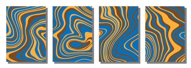 Fondo stabilito groovy psichedelico astratto