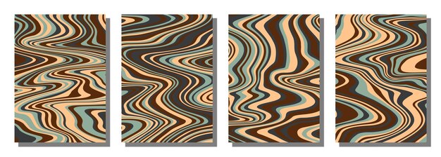 Fondo stabilito groovy psichedelico astratto