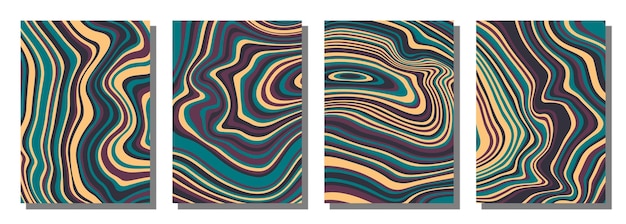 Fondo stabilito groovy psichedelico astratto