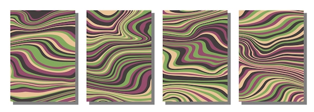 Fondo stabilito groovy psichedelico astratto