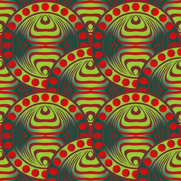 Fondo strutturato senza cuciture astratto con colore verde combinato con colore rosso