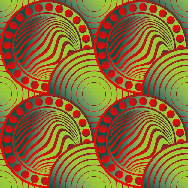 Fondo strutturato senza cuciture astratto con colore verde combinato con colore rosso