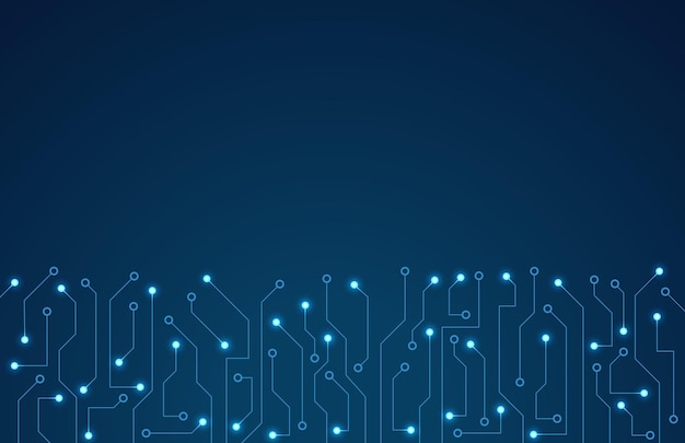 Fondo tecnologico di circuiti elettronici ad alta tecnologia