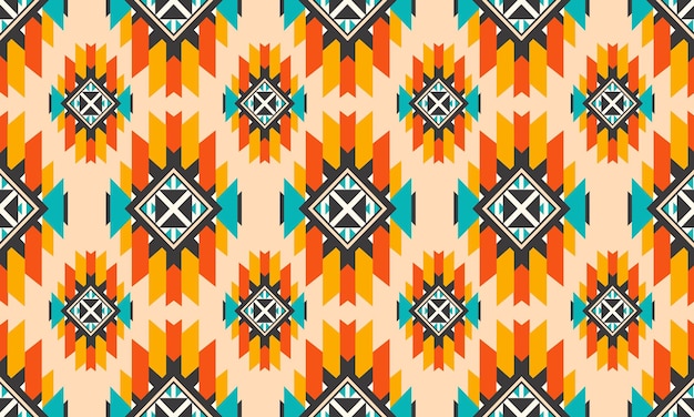 Fondo tradizionale di vettore del reticolo senza giunte etnico orientale Design per moquette, carta da parati, abbigliamento, avvolgimento, batik, tessuto, stile di ricamo di illustrazione vettoriale.