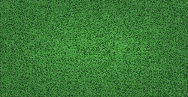 Fondo verde panoramico realistico erba calcio tappeto erboso vettore