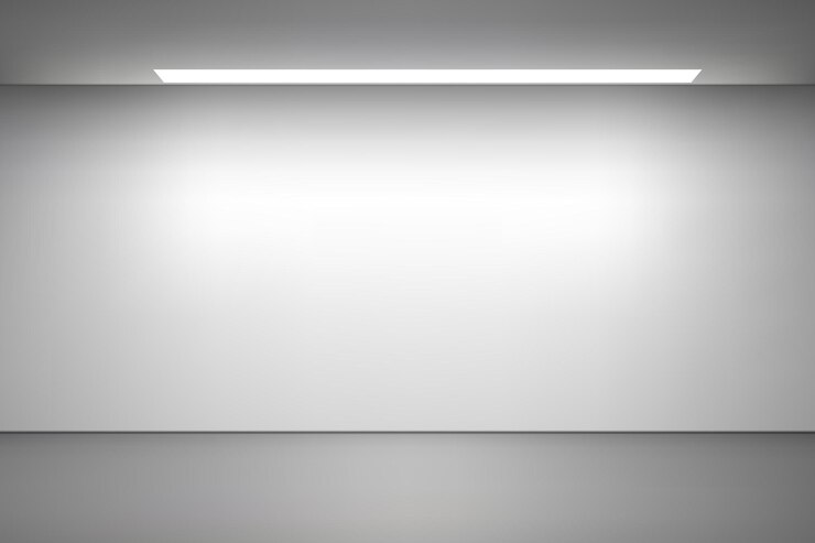 Vettore fondo vuoto della stanza dello studio con il riflettore