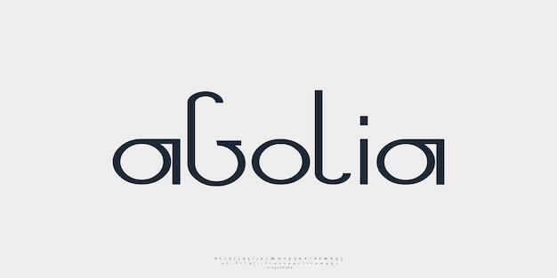 Font moderni alfabeto futuristico tecnologia digitale astratta