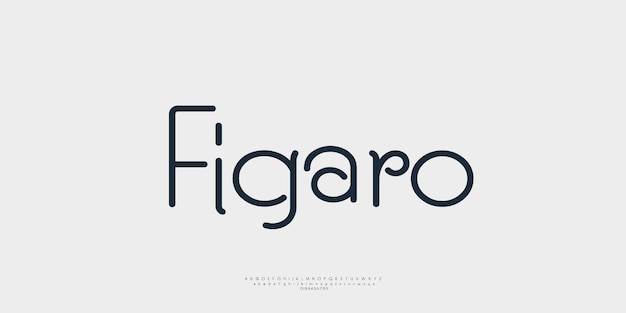Font moderni alfabeto futuristico tecnologia digitale astratta