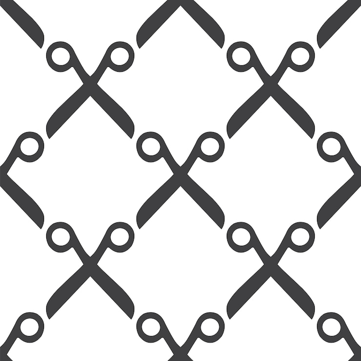 Vettore forbici, motivo vettoriale senza soluzione di continuità, modificabile può essere utilizzato per sfondi di pagine web, riempimenti a motivo