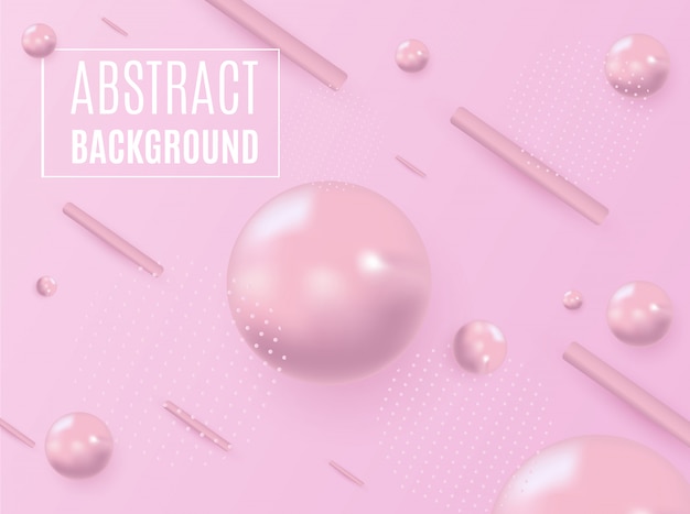 Forma astratta di liquido su sfondo rosa. Design liquido.