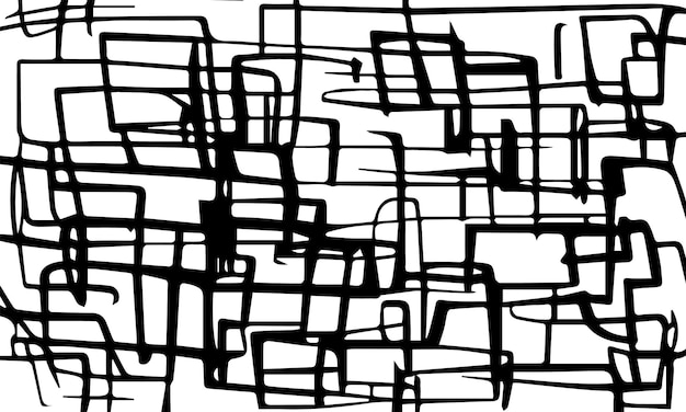 Forma caotica di struttura nera del grunge astratto Fondo di vettore