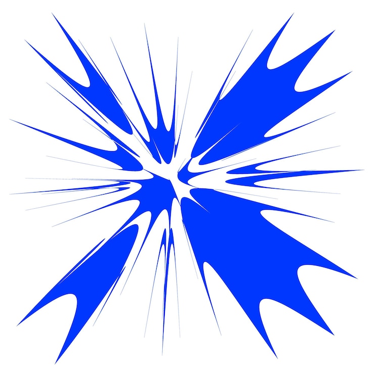 Vettore forma di progettazione vettoriale blu