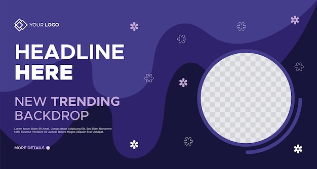 Forma geometrica Banner web aziendale aziendale Disegni innovativi Sfondi creativi Intestazioni diapositive