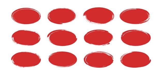 Forma ovale schizzo rotondo carbone banner inchiostro pennello ellisse macchia organica vettore di macchia irregolare