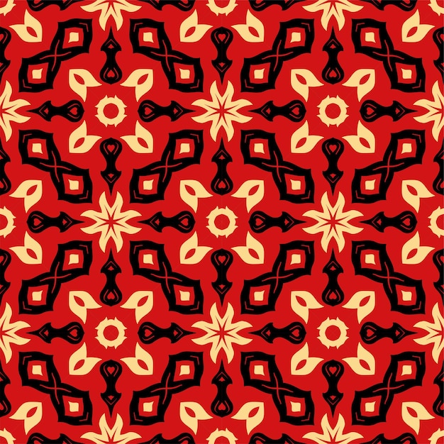 Forma senza cuciture dell'ornamento di tre colori. Sfondo astratto modello semplice