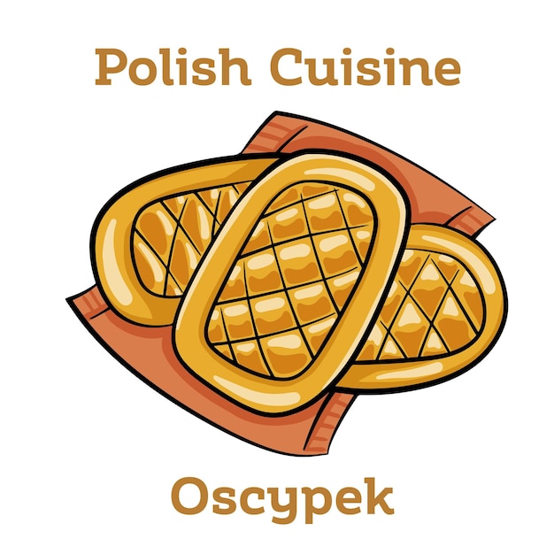 Formaggio tradizionale polacco oscypek Oscypek isolato su bianco Cucina polacca