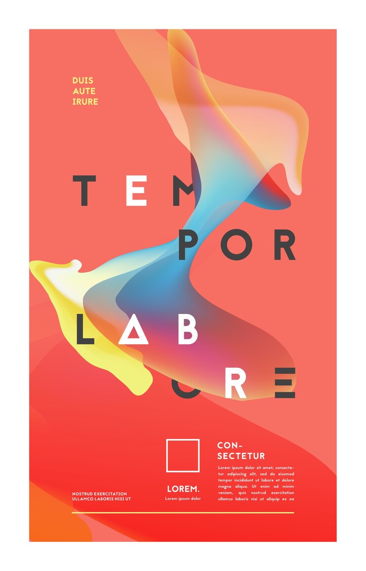 Vettore forme astratte con illustrazione di colori hipster