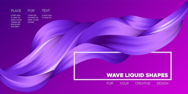 Forme fluide astratte sfondo gradiente in colori vivaci