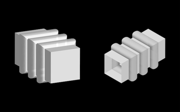 Forme geometriche in effetto 3d