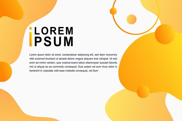 Forme liquide dinamiche in un modello di banner colorato