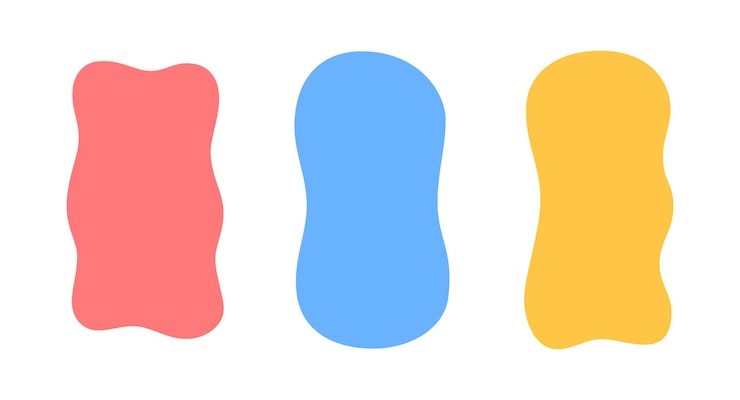 Vettore forme organiche disegnate a mano impostate per storie di social media citazione cornici minimaliste set di modelli vuoti casella di testo isolata macchie di bolla di discorso vuote di colore illustrazione vettoriale su sfondo bianco