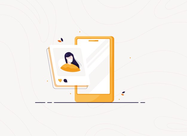 Foto con Mi piace e commenti sul telefono nei social network