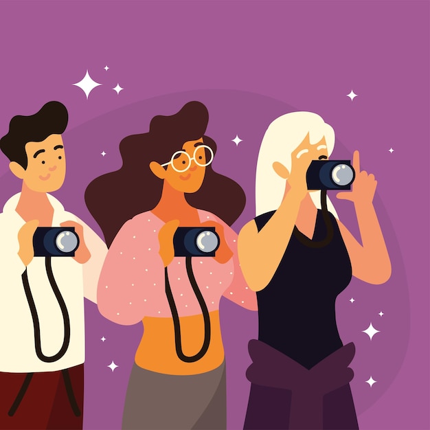 Fotografi che scattano foto