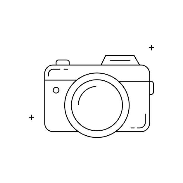 Fotografia Attrezzatura Cattura Momenti Foto Shoot Camera Icon Fotografia Essenziali Fotografia Equipaggiamento Vector Icon Design