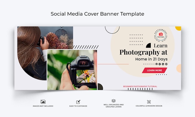 Fotografia modello di banner di copertina di Facebook