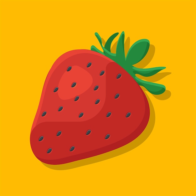 Fragola frutta cibo realistico vettore
