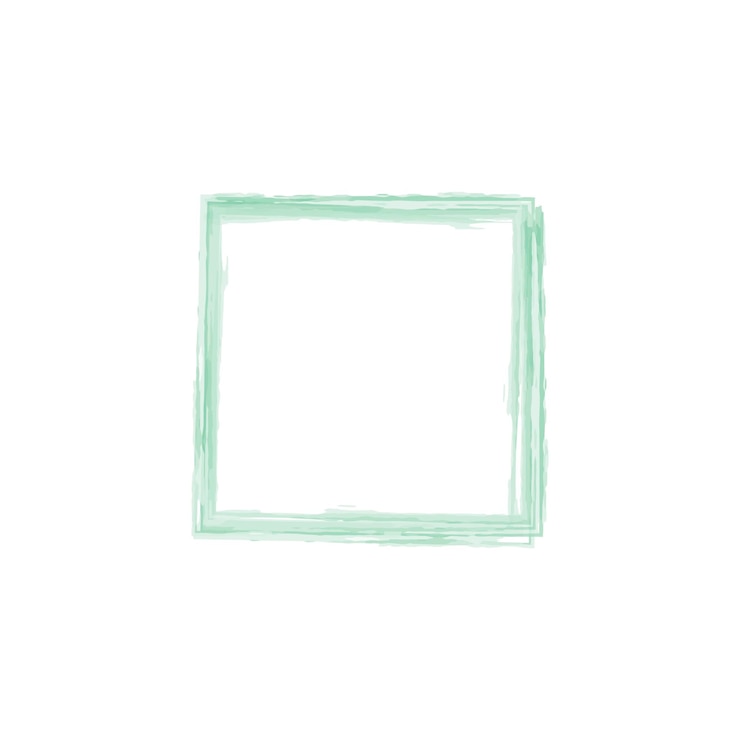 Vettore frame a pennello astratto e tratto con acquerello