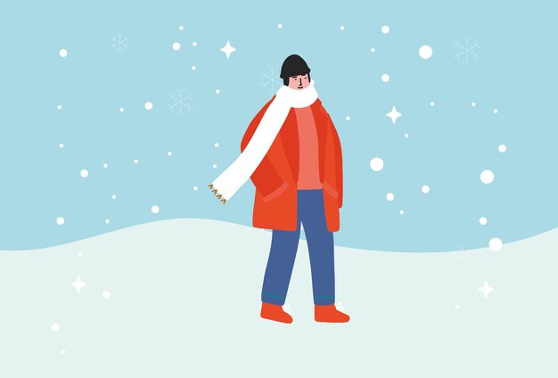 Freeze Right Concept Illustrazione elegante e bella