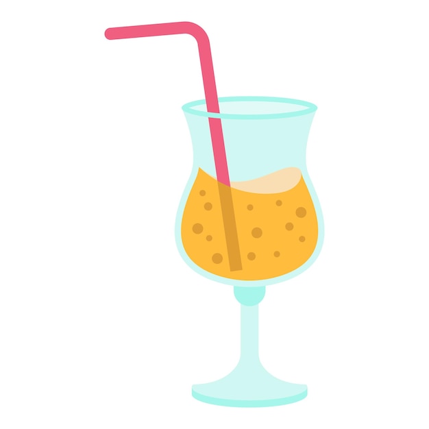 Fresh Summer cocktail limonata con paglia