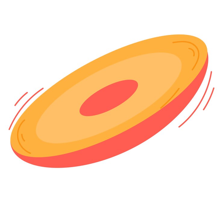 Vettore frisbee per un picnic icon l'oggetto è isolato su uno sfondo bianco illustrazione vettoriale