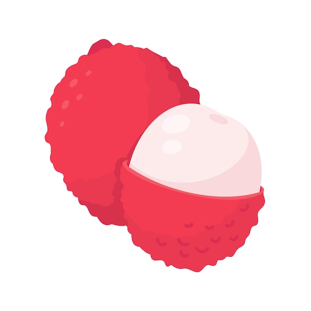 Frutto dolce sano del litchi rosso per i vegetariani