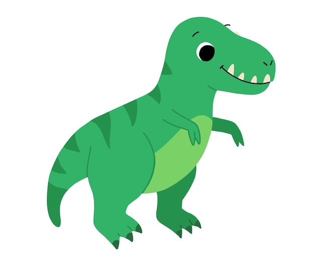 Fumetto disegnato a mano t rex Carino dino