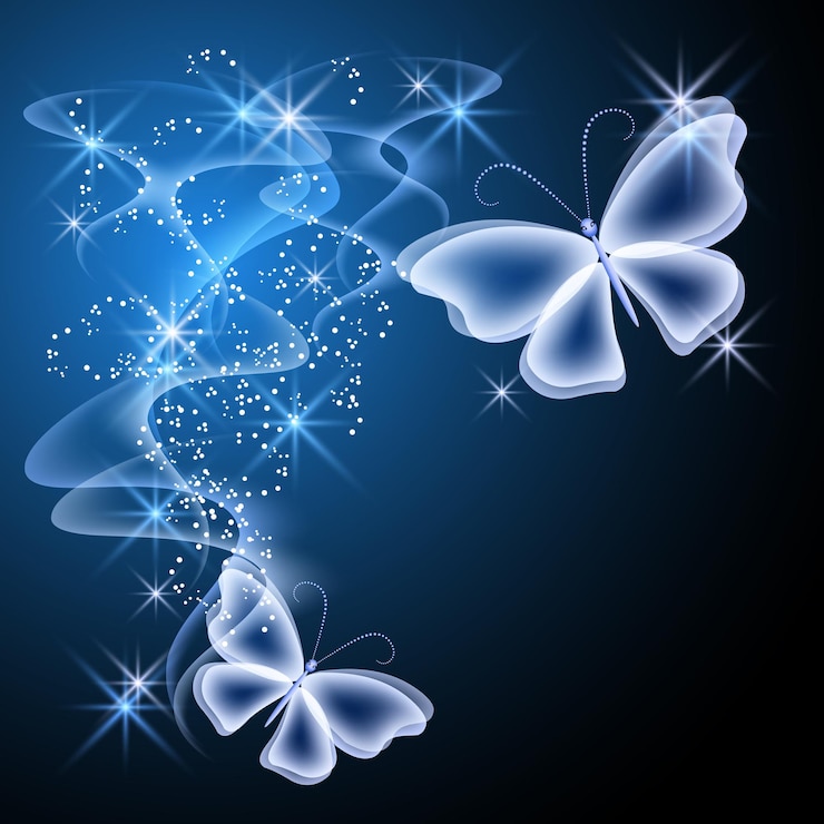 Fumo e farfalle luminose