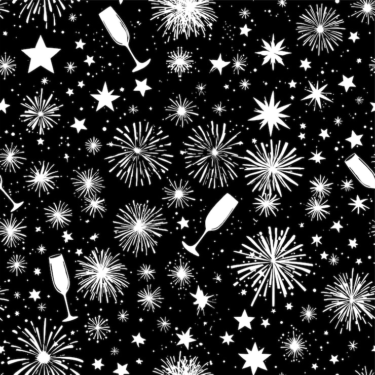 Vettore fuochi d'artificio e fiammiferi con fuochi di artificio e un razzo