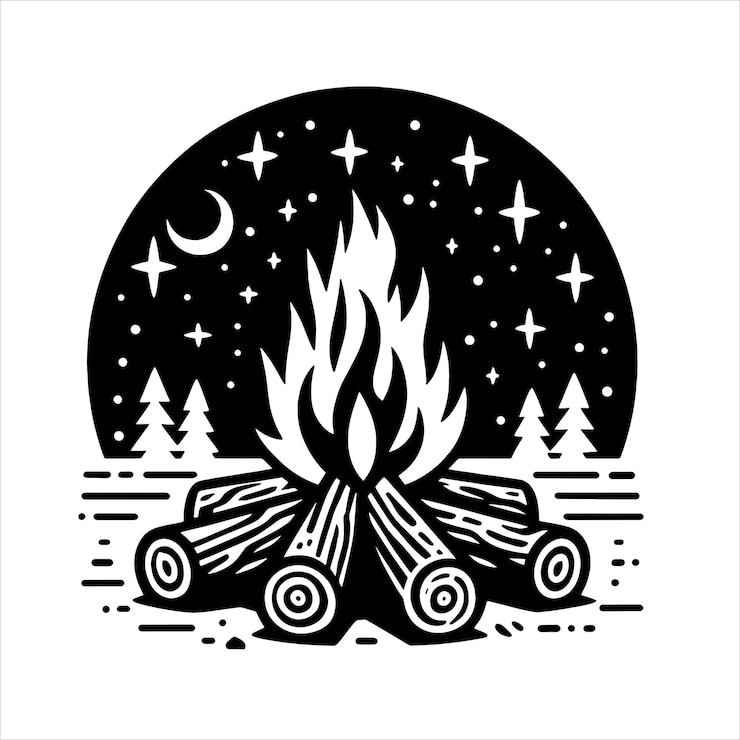 Vettore fuoco di campo svg
