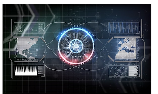 Futuristico-concetto di tecnologia digitale