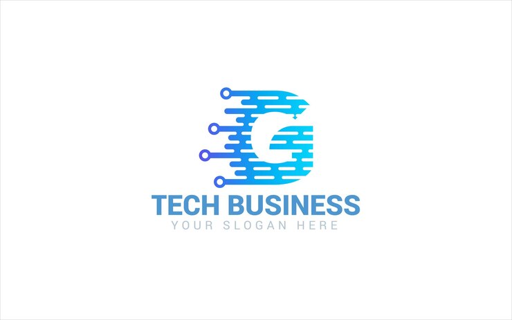 Vettore g tech alphabet logo vector design per siti web, aziende online e servizi digitali