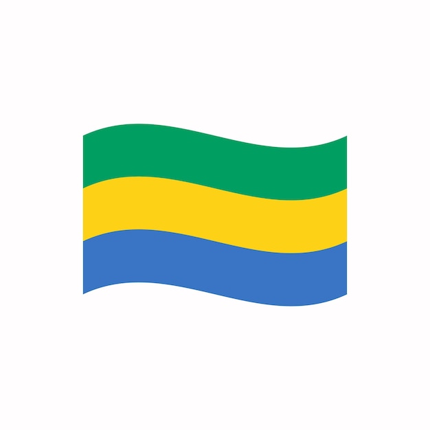 Gabon Vector GABON bandiera colori ufficiali illustrazione