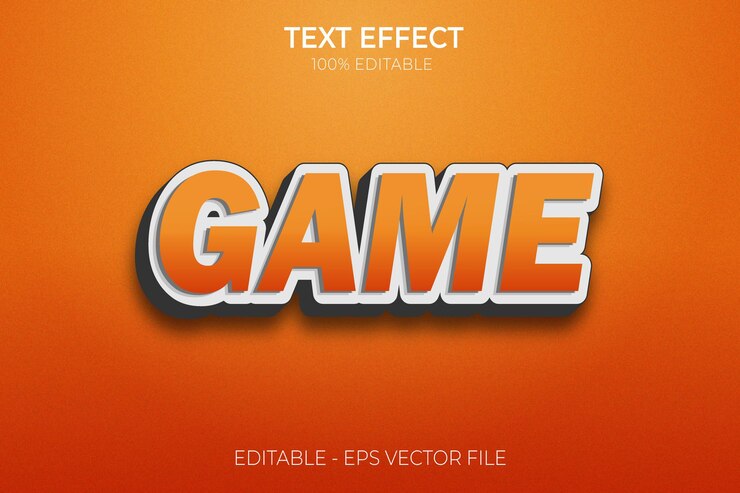 Games Over text effect design new Creative 3D Modificabile in grassetto stile premium vector