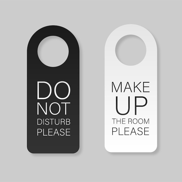 Ganci per serratura della maniglia della porta in carta bianca e nera Modello di gancio per porte in plastica