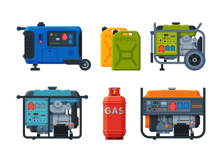 Vettore generatori di energia come set vettoriale di apparecchiature elettriche portatili