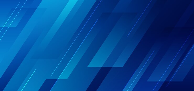Vettore geometria blu astratta con sfondo tecnologico lineare