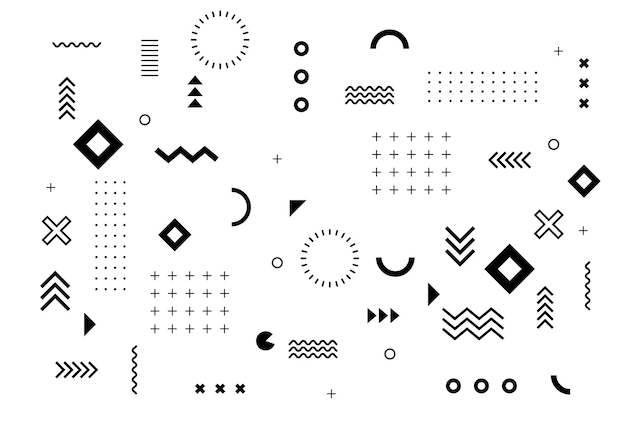 Geometrica Memphis Design Minimal Seamless Cover