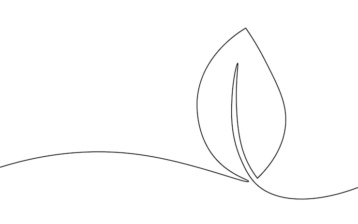 Vettore germoglio di crescita artistica a linea continua singola. pianta foglie seme crescere terreno piantina eco fattoria naturale concept design uno schizzo disegno vettoriale illustrazione.