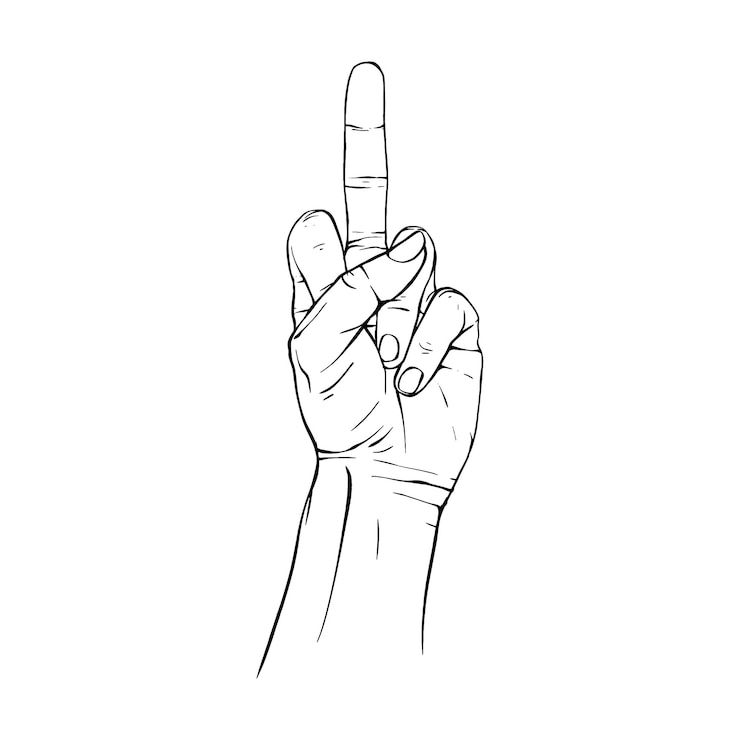 Vettore gesto disegnato a mano schizzo illustrazione vettoriale linea arte