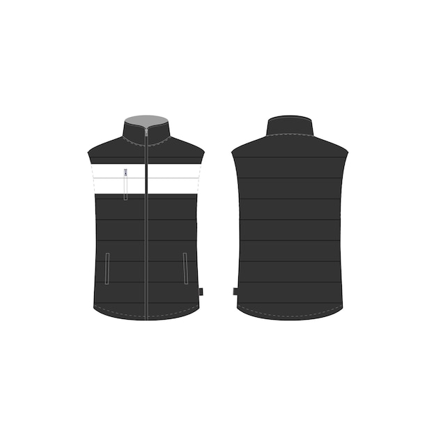 Giacca con gilet mockup 2D